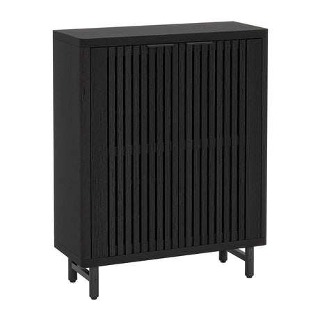 6 Tier Shoe Cabinet With Louvered Doors HouseOfZazla