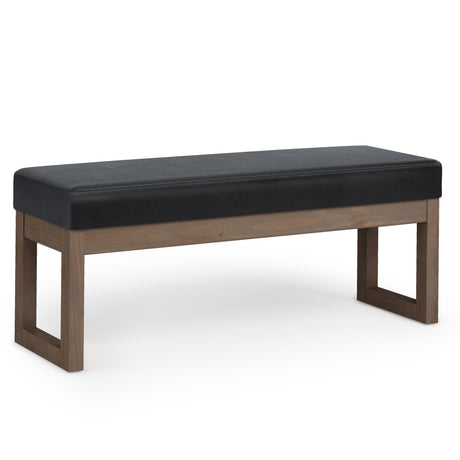 Milltown Large Ottoman Bench - Midnight Black HouseOfZazla