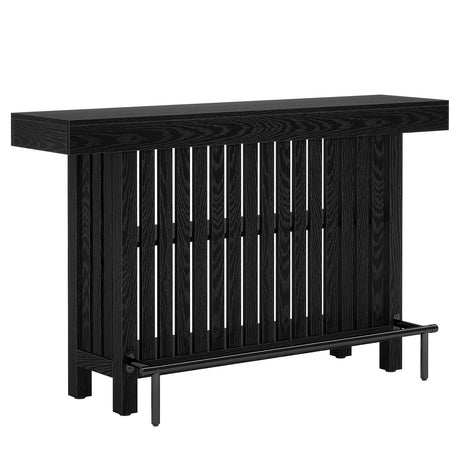 2 Tier Mini Bar Table For Kitchen - Black HouseOfZazla