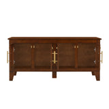 Lars Indoor Rattan Decorated Rubber Wood Dog Crate Cabinet Furniture