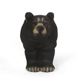 MGO Bear Bench, Concrete Outdoor Bench, Matte Black
