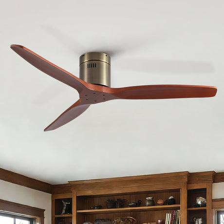 Low Profile Flush Mount Ceiling Fan Without Light HouseOfZazla