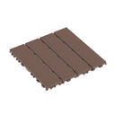 Plastic Interlocking 44 Pack Patio Deck Tiles, Square Waterproof Outdoor All Weather Use HouseOfZazla
