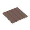 Plastic Interlocking 44 Pack Patio Deck Tiles, Square Waterproof Outdoor All Weather Use HouseOfZazla