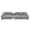 Modular Sofa Couch With Storage Armrest And Center Console HouseOfZazla