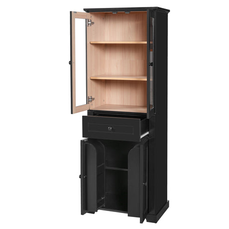 Bathroom Storage Cabinet, Adjustable Shelves & Drawer, Freestanding Tower HouseOfZazla