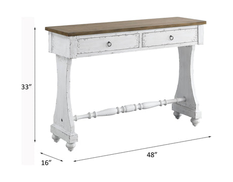 Carminda Console Table in Antique White HouseOfZazla