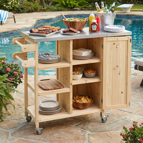 Foldable Outdoor Kitchen Island Patio Kitchen Island HouseOfZazla