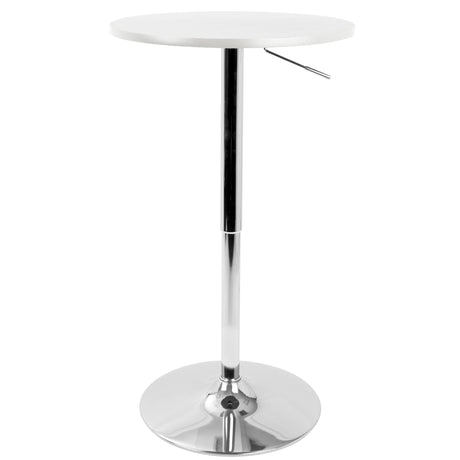 Adjustable Contemporary Bar Table - White HouseOfZazla