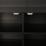 Entryway Bench With Coat Rack, 3 In 1 Design And Adjustable Shelves