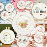 16 PCS Aida Cloth 14 Count Cross Stitch Fabric, 4 Different Sizes 5.9 to 11.8inch, Pre-Cut Squares Fabric for Craft Embroidery, Handmade Needlework, DIY Handicrafts (Beige) Nitelemn