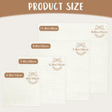 16 PCS Aida Cloth 14 Count Cross Stitch Fabric, 4 Different Sizes 5.9 to 11.8inch, Pre-Cut Squares Fabric for Craft Embroidery, Handmade Needlework, DIY Handicrafts (Beige) Nitelemn