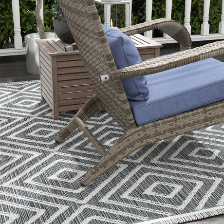 Wicker Adirondack Chair with Ottoman HouseOfZazla