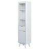 Tall Bathroom Storage Cabinet With Adjustable Shelves And 1 Drawer & Door HouseOfZazla