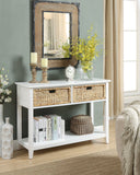 Flavius - Console Table, Storage Capacity HouseOfZazla