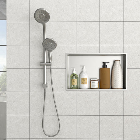 Stainless Steel Shower Niche With Seamless Design For Bathroom Storage HouseOfZazla