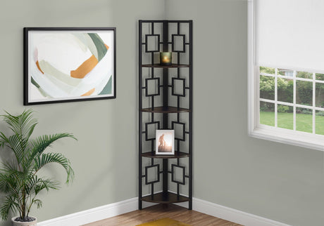 4 Tier Corner Bookshelf - Contemporary & Modern HouseOfZazla