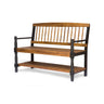Slatted Bench With Built In Shelf HouseOfZazla