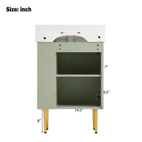 Bathroom Vanity, Combo Cabinet, Bathroom Storage Cabinet, Single Ceramic Sink HouseOfZazla