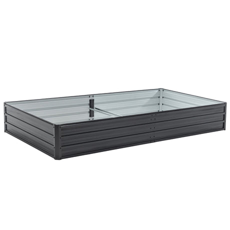 Galvanized Raised Garden Beds Outdoor 8×4×1 ft Planter HouseOfZazla