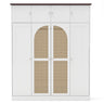 8 Door Armoire Wardrobe with Adjustable Shelves and Hanging Rod HouseOfZazla
