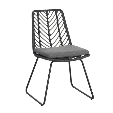 DEJA Chair 2PCS with 2 Cushions, Gray HouseOfZazla