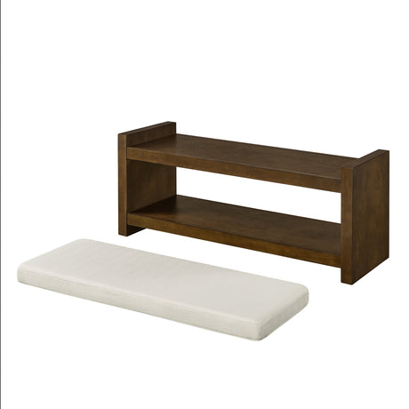 40" Accent Bench with Lower Shelf Shoe Rack HouseOfZazla