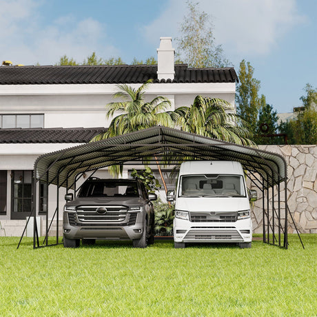 Heavy Duty Carport, All Weather Shelter - Black HouseOfZazla