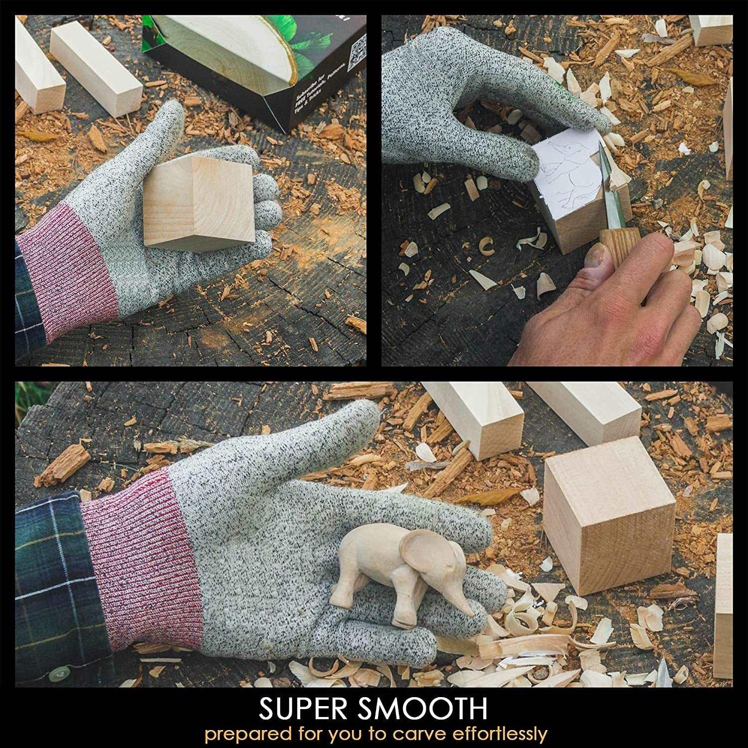 18Pcs Basswood Carving Blocks Whittling Wood Carving for Kit Wood Carving Set - WoodArtSupply