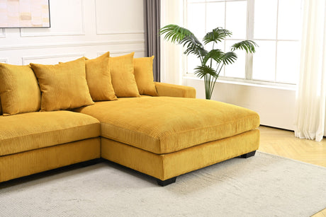 Luxe - Oversized 2 Piece Sectional Couches For Living Room, L Shaped Sofa With Chaise HouseOfZazla