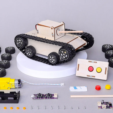 Remote-Controlled Tank DIY Kit, Educational STEM Toy Kitsville
