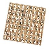 1 Inch 1048 Pieces Wood Letters for Crafts Unfinished Wooden Alphabet Letters with Sorting Tray for Scrapbooking Cregugua