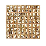 1 Inch 1048 Pieces Wood Letters for Crafts Unfinished Wooden Alphabet Letters with Sorting Tray for Scrapbooking Cregugua