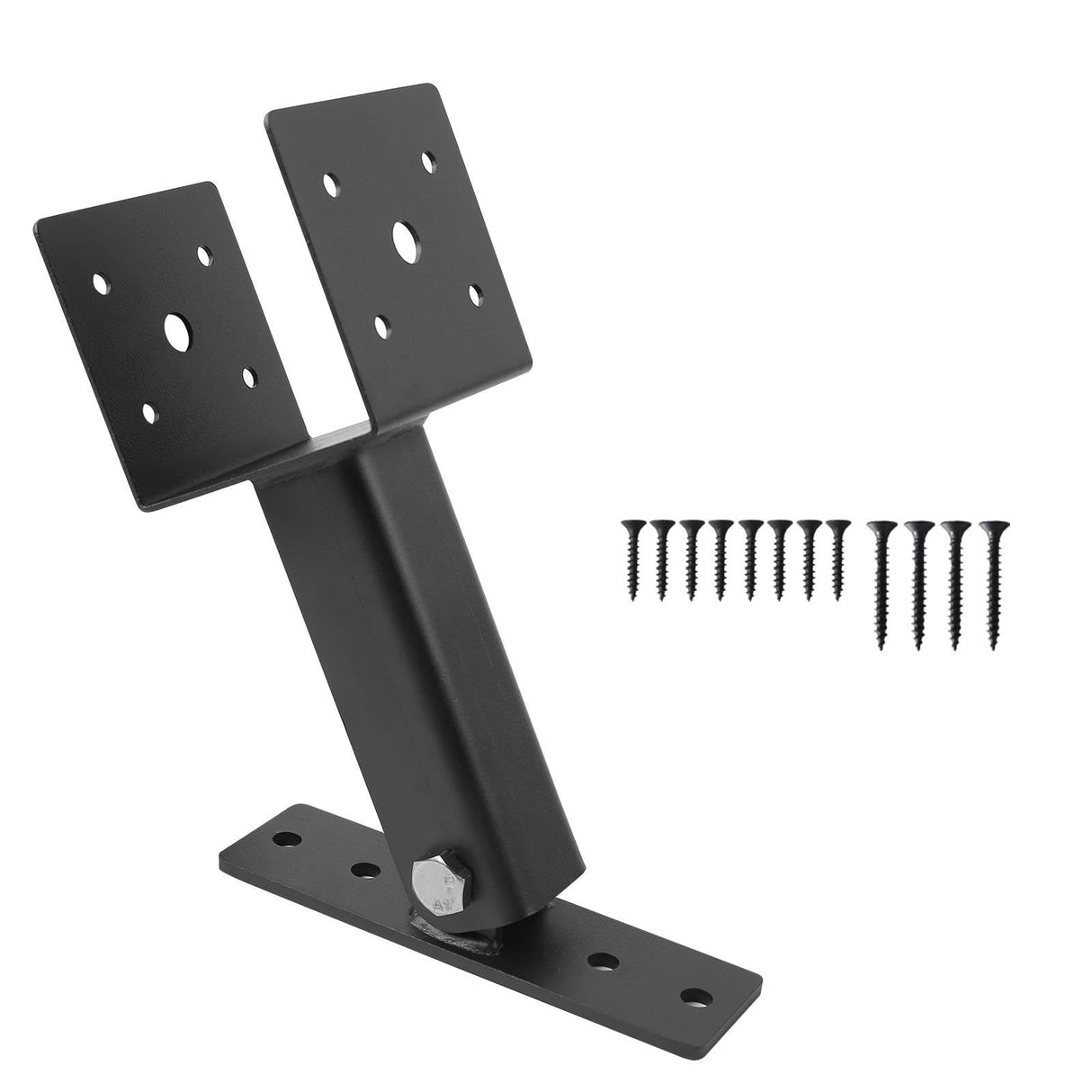 1 Pack Pergola Roof Riser,Heavy Duty Roof Mount Pergola Brackets,90 Degree Adjustable Saddle Roof Riser Beam Brackets for Wood Patio Pergola Gazebo, Fit 4×4 and 4×6 Wood Beam… YVHFWOY