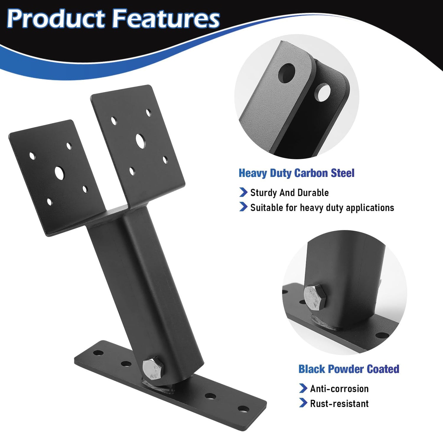 1 Pack Pergola Roof Riser,Heavy Duty Roof Mount Pergola Brackets,90 Degree Adjustable Saddle Roof Riser Beam Brackets for Wood Patio Pergola Gazebo, Fit 4×4 and 4×6 Wood Beam… YVHFWOY