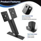 1 Pack Pergola Roof Riser,Heavy Duty Roof Mount Pergola Brackets,90 Degree Adjustable Saddle Roof Riser Beam Brackets for Wood Patio Pergola Gazebo, Fit 4×4 and 4×6 Wood Beam… YVHFWOY