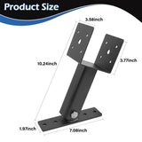 1 Pack Pergola Roof Riser,Heavy Duty Roof Mount Pergola Brackets,90 Degree Adjustable Saddle Roof Riser Beam Brackets for Wood Patio Pergola Gazebo, Fit 4×4 and 4×6 Wood Beam… YVHFWOY