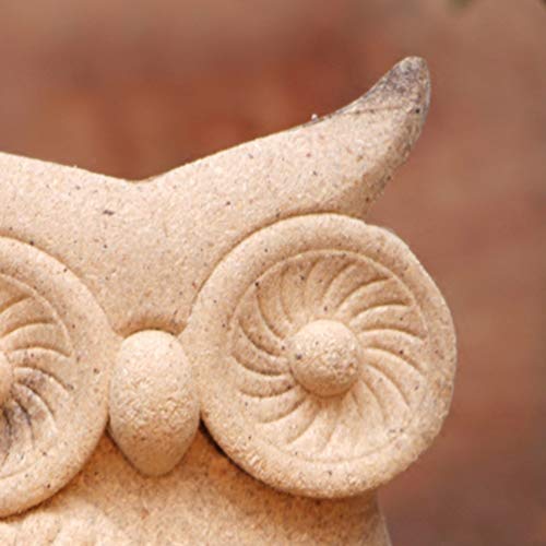 1 Pair Unfinished Wood Animal Ornaments Wood Embryo Owl Peg Doll Figure Cutout Table Statue Model Early Educational Toy for Kids DIY Painting Home EXCEART