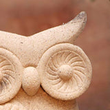 1 Pair Unfinished Wood Animal Ornaments Wood Embryo Owl Peg Doll Figure Cutout Table Statue Model Early Educational Toy for Kids DIY Painting Home EXCEART