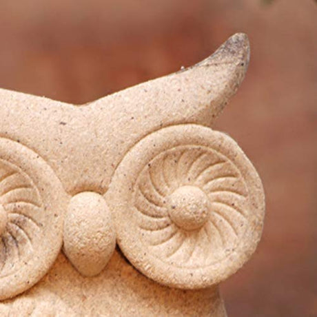 1 Pair Unfinished Wood Animal Ornaments Wood Embryo Owl Peg Doll Figure Cutout Table Statue Model Early Educational Toy for Kids DIY Painting Home EXCEART