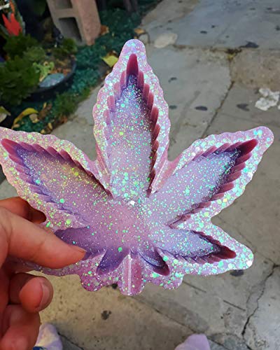 1 Pcs Leaf Maple Resin Mold, Weed Ashtray Silicone Molds, Leaf Tray Mold Ideal for Jewelry Storage Box Handmade Crafts Home Decoration (M590) WOCRAFT