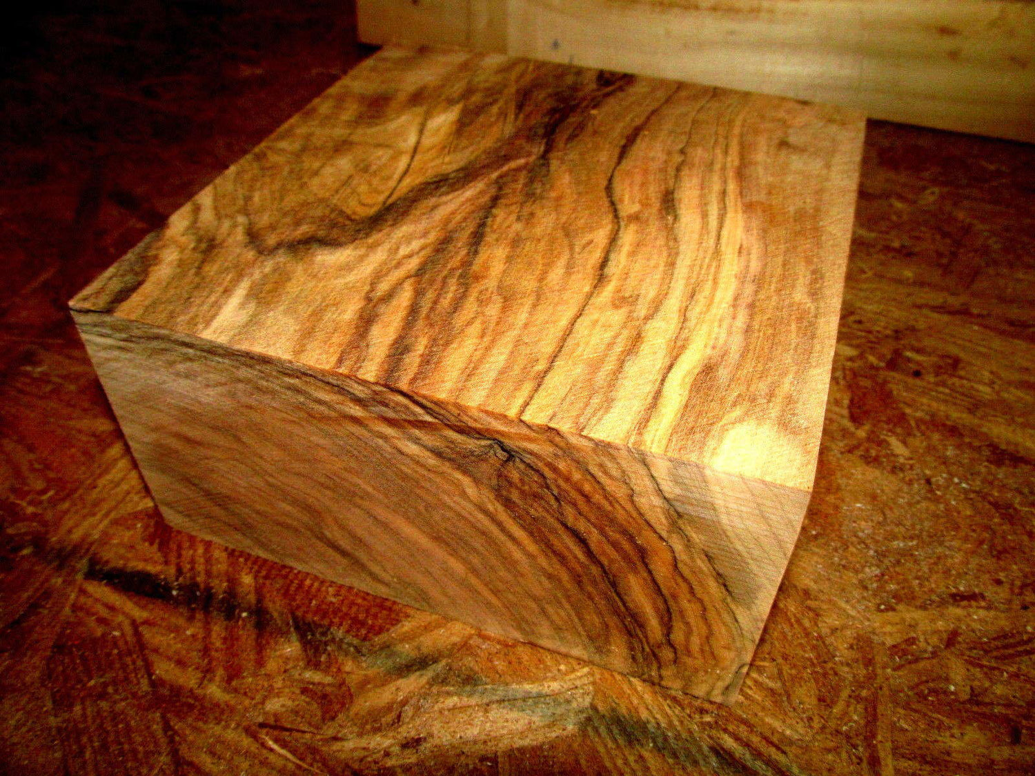 1 Piece of Beautiful Olive Bowl Blank Lathe Lumber Wood Turning 6 X 6 X 3" RTR_SMB