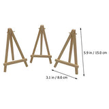 1 Set Christmas Decoration Wood Chips DIY Painting Wood Slices Mini Wood Display Easel Rustic Wood Log Discs Unfinished Wood Rounds Craft Unfinished ABOOFAN