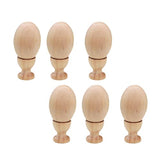 1 Set DIY Graffiti Eggs Egg Painted Toy Wooden Crafts Egg Wooden Egg Cups Wood Egg Stands Holders Unfinished Wood Eggs Kids Wooden playset Lifelike EXCEART