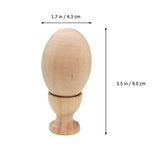 1 Set DIY Graffiti Eggs Egg Painted Toy Wooden Crafts Egg Wooden Egg Cups Wood Egg Stands Holders Unfinished Wood Eggs Kids Wooden playset Lifelike EXCEART