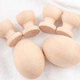 1 Set DIY Graffiti Eggs Egg Painted Toy Wooden Crafts Egg Wooden Egg Cups Wood Egg Stands Holders Unfinished Wood Eggs Kids Wooden playset Lifelike EXCEART
