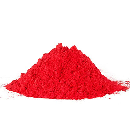 1 oz - Red Mica Powder - Cosmetic Grade - 25 Colors Available, Use for Cosmetics, Slime, Candles, Paints, Bath Bombs, Epoxy Resin, Soap, Clay, Nail - WoodArtSupply