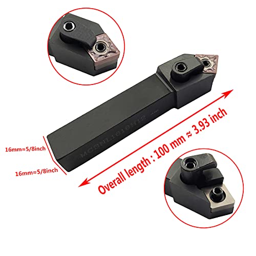 1 pcs MCSNL1616H12 Lathe Turning Tool Holder + 10pcs CNMG120408-MA VP15TF Carbide Insert Turning Tips Tool yangzhoumi
