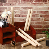 1 x 12 Inch Dowel Rods Wood Sticks Wooden Dowel Rods Round Unfinished Hardwood Sticks Wooden Dowels for Crafts DIY (6) Yulejo