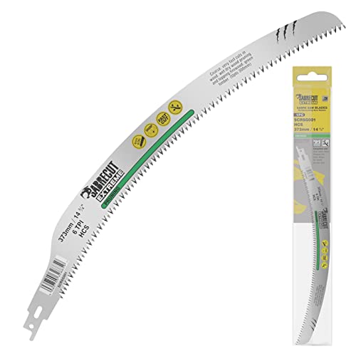 1 x SabreCut SCRSG001 14 3/4" (373mm) 6 TPI Extra Long Curved Pruning Lopping Wet Wood Dry Wood Timber & Firewood Cutting Reciprocating Sabre Saw SabreCut